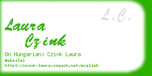 laura czink business card